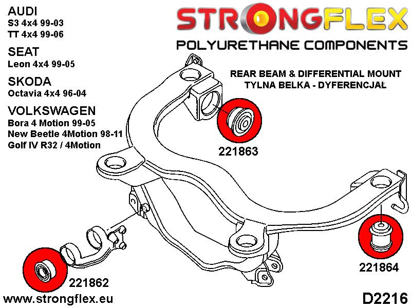 Bag subframe bøsning SPORT