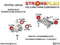 Toyota Supra MKIV bag Diff bøsning - foran bøsning