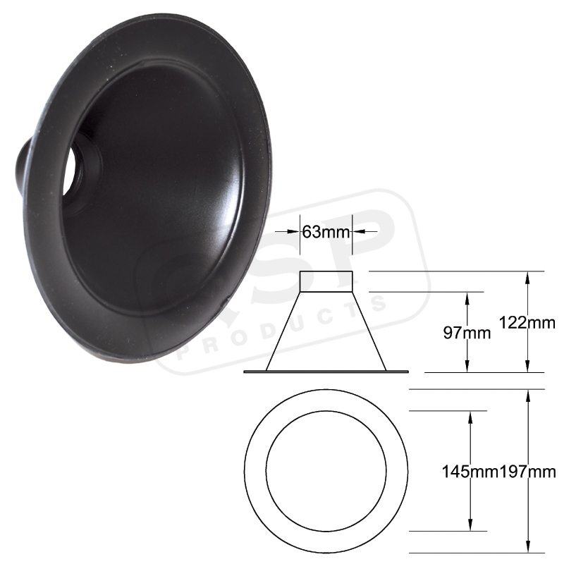 QSP inlopp 63mm rund