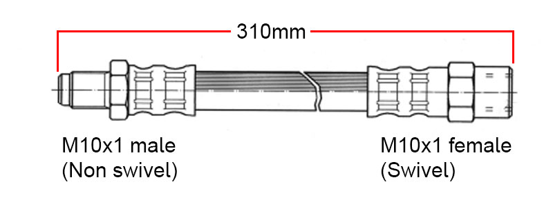 Bremseslangee Bak Volvo 240 / 740 / 940 med S60R / V70R 4stempel bremsekaliber