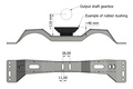 Gearkasse bjælke GM T5/T56/4L60 - Volvo 240