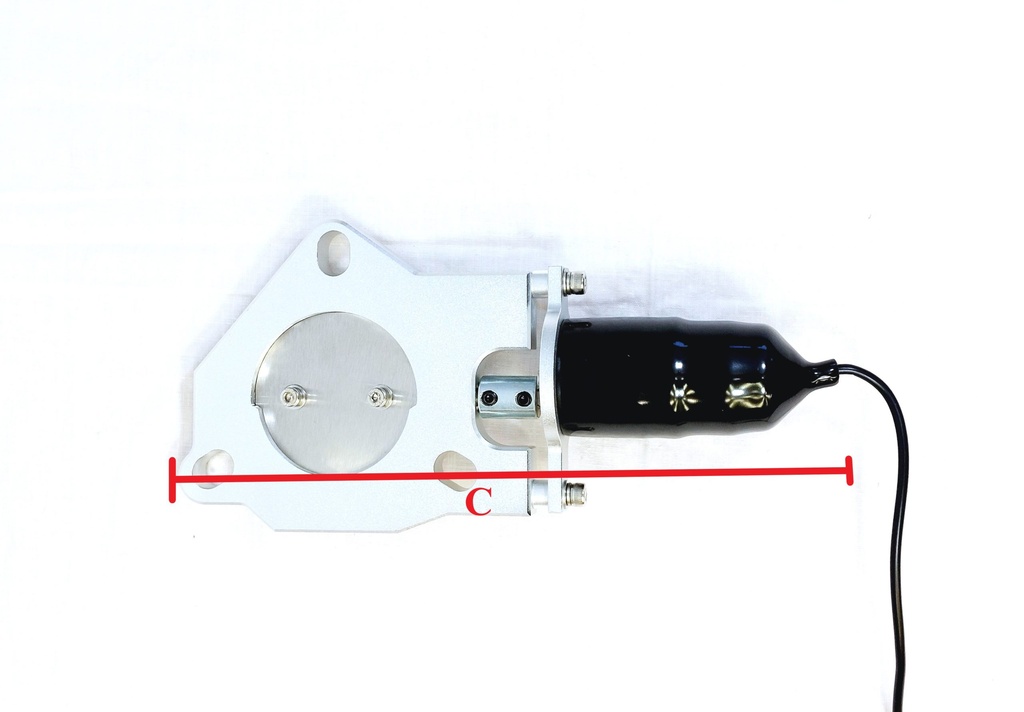 Elektronisk udstødningsventil 2,5" (63,5mm)