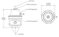 Turbosmart Brændstoftryksregulator AN6 Rød