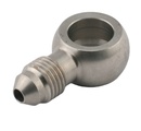 Banjo lige kort AN3 (10mm) rustfri