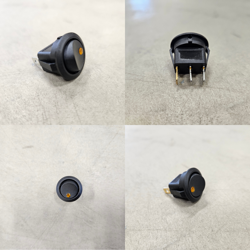 ON/OFF knap 12v Blå