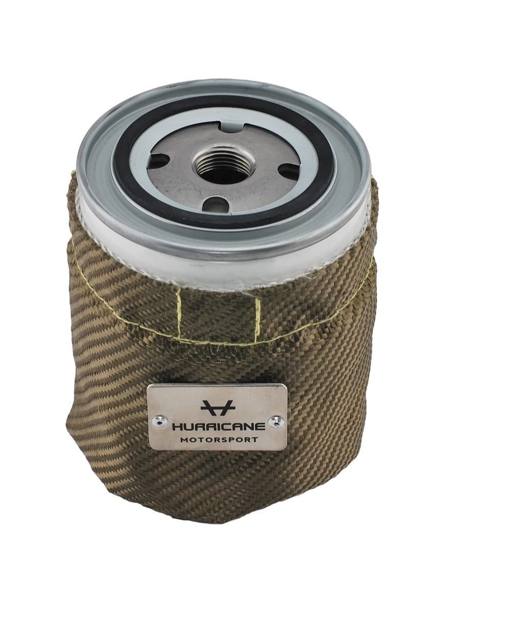 Hurricane varmebeskyttelse til oliefilter 83mm x 98mm - Titanium