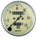 3-1/8" Speedometer, 0-120 Mph, Antique Beige