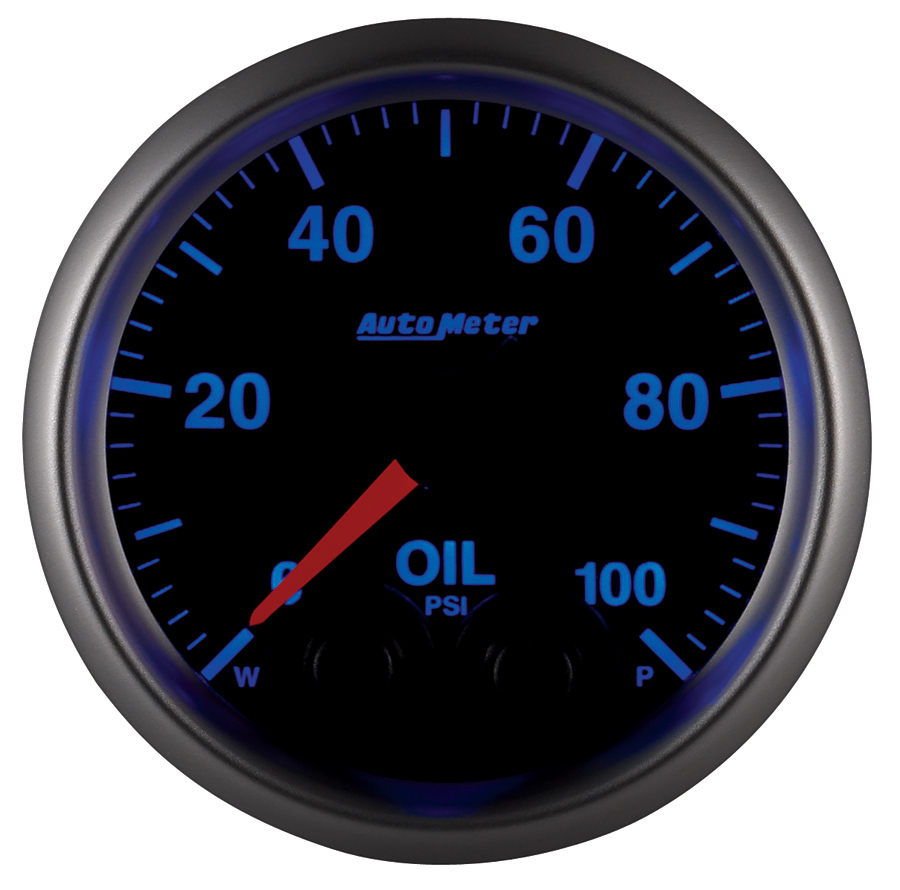 2-1/16" Oil Pressure, 0-100 Psi, Elite, W/O Pro-Control