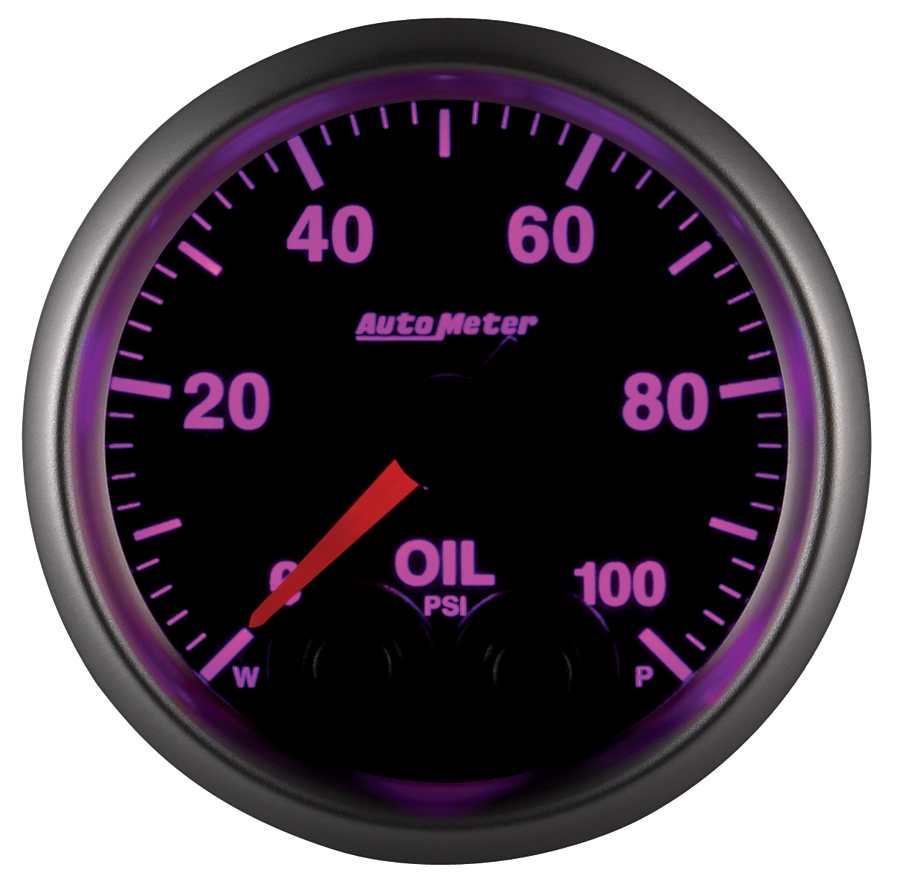 2-1/16" Oil Pressure, 0-100 Psi, Elite, W/O Pro-Control