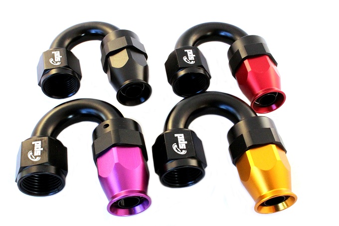 AN4 - 180° PTFE Slange fitting