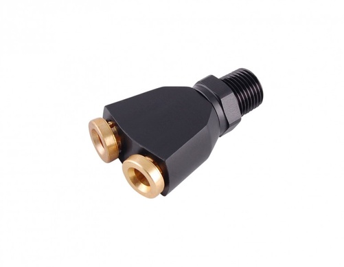 Y-cross - 1/4 NPT pneumatisk kobling til 1/4" slange