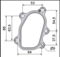 Downpipeflange Garret 5 bolt RF